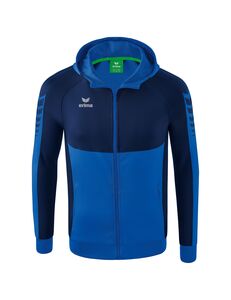 Erima Six Wings Training Jacket With Hood - new royal/new navy