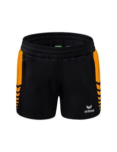 Erima Six Wings Shorts Without Inner Slip - black/new orange