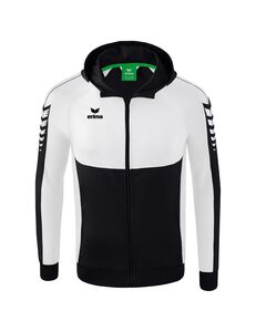 Erima Six Wings Training Jacket With Hood - black/white