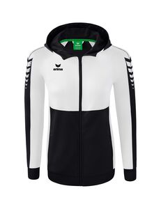Erima Six Wings Training Jacket With Hood - black/white
