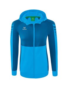 Erima Six Wings Training Jacket With Hood - curacao/mykonos