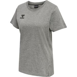 Hummel Hmlmove Grid Cot. T-Shirt S/S Woman - grey melange