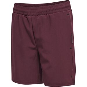Hummel Hmlmove Grid Woven Shorts Kids - grape wine