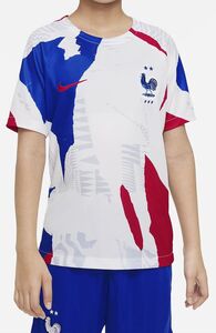Nike Fff Y Nk Df Acdpr Ss Top Pm K - white/game royal/university red