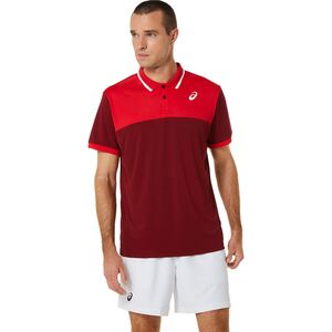 Asics Men Court Polo Shirt - beet juice/classic red