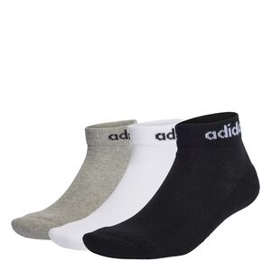 adidas Kinder Linear Cushioned Ankle Socken, 3 Paar