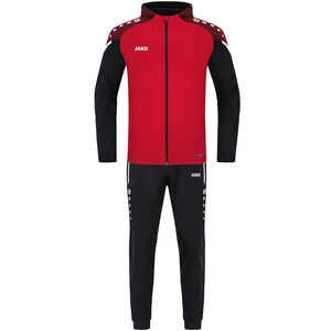 Jako Trainingsanzug Polyester Performance Mit Kapuze - rot/schwarz