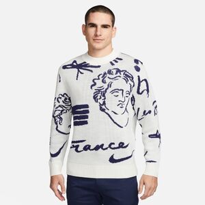 Nike Fff M Nk Sweater Knit Crew Gx - white/loyal blue