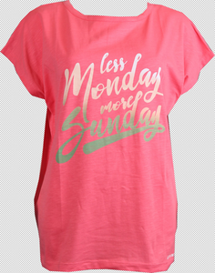 Firefly Da.-T-Shirt Onna Ii - pink/monday
