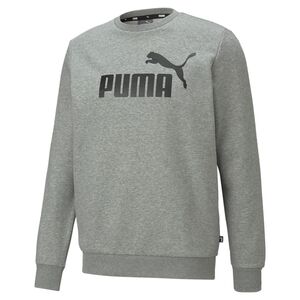 Puma Ess Big Logo Crew Fl - medium gray heather