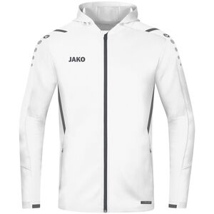 Jako Trainingsjacke Challenge Mit Kapuze - wei�/anthra light