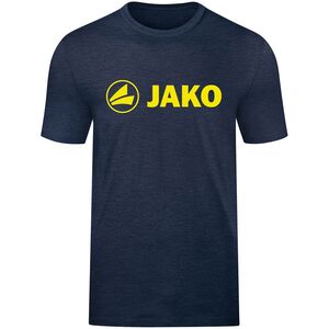 Jako T-Shirt Promo - marine meliert/neongelb