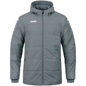 Jako Coachjacke Team Mit Kapuze - steingrau