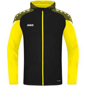Jako Kapuzenjacke Performance - schwarz/soft yellow