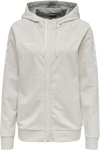 Hummel Hmlgo Cotton Zip Hoodie Woman - egret melange