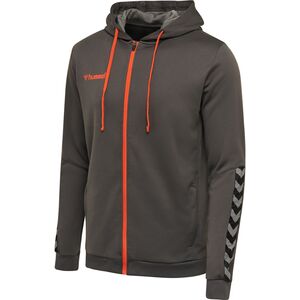 Hummel Hmlauthentic Poly Zip Hoodie - asphalt