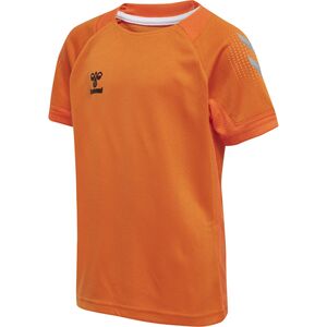 Hummel Hmllead S/S Poly Jersey Kids - orange tiger