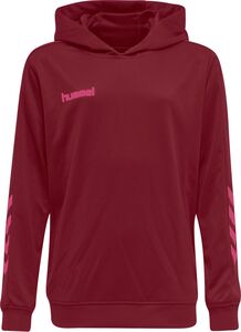Hummel Hmlpromo Poly Hoodie - biking red/raspberry sorbet