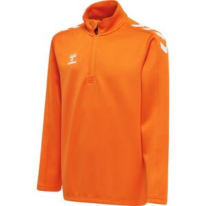 Hummel Hmlcore Xk Half Zip Poly Sweat Kids - orange tiger