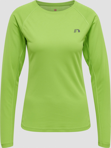 newline Women Core Running T-Shirt L/S - green flash