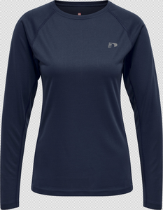 newline Women Core Running T-Shirt L/S - black iris