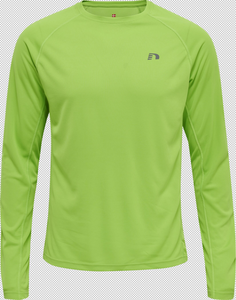 newline Men Core Running T-Shirt L/S - green flash