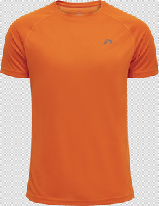 newline Men Core Running T-Shirt S/S - orange tiger