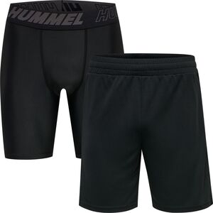 Hummel Hmlte Topaz 2-Pack Shorts Set - black/black