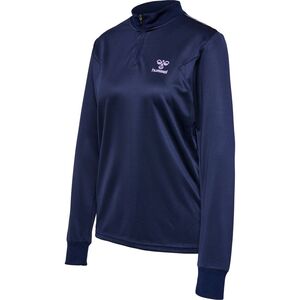 Hummel Hmlstaltic Poly Half Zip L/S Woman - marine/paisley purple