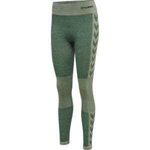 Hummel Hmlclea Seamless Mid Waist Tights - laurel wreath/lily pad melange