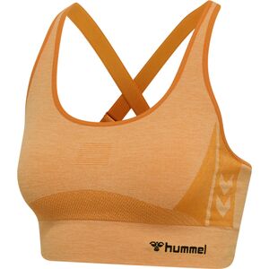 Hummel Hmlclea Seamless Sports Top - blazing orange/carrot curl melange