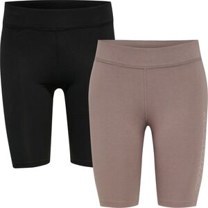 Hummel Hmlte Maja 2-Pack Mw C Tight Shorts - black/driftwood