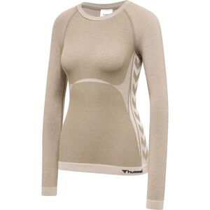 Hummel Hmlclea Seamless Tight T-Shirt Ls - chateau gray/driftwood melange
