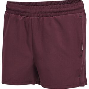 Hummel Hmlmove Grid Woven Shorts Woman - grape wine