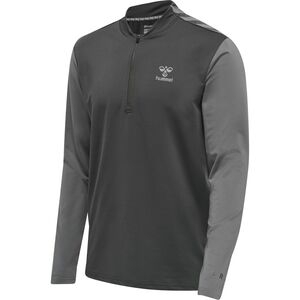 Hummel Hmlpro Grid Half Zip Training L/S - forged iron/quiet shade