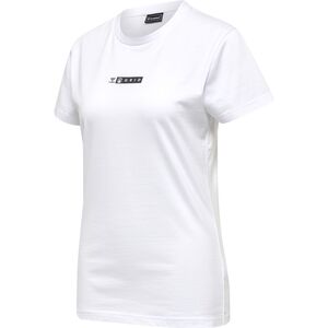 Hummel Hmloffgrid Tee S/S Wo - white/forged iron