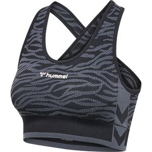 Hummel Hmlmt Saga Seamless Sports Top - black/asphalt melange
