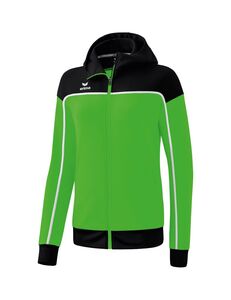 Erima Change Training Jacket With Hood - green/black/white