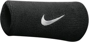 Nike Swoosh Doublewide Wristbands - black/white