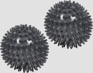 Energetics Noppenball Knobbed Balls Pair - grey