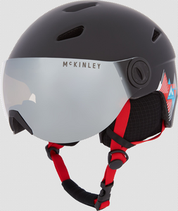McKINLEY Ju.-Ski-Helm Pulse Jr S2 Visor Hs-016 - black/red