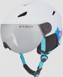 McKINLEY Ju.-Ski-Helm Pulse Jr S2 Visor Hs-016 - white/turquoise