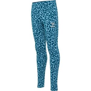 Hummel hmlFLOWY AOP TIGHTS - blue coral