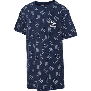 Hummel hmlFLOW AOP T-SHIRT S/S - black iris