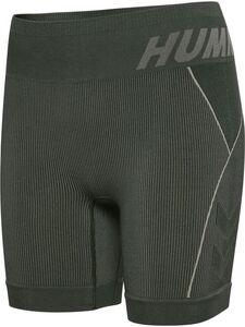 Hummel hmlTE CHRISTEL SEAMLESS SHORTS - climbing ivy/seagrass melange