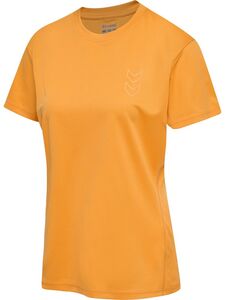 Hummel hmlACTIVE PL JERSEY S/S WOMAN - blazing orange