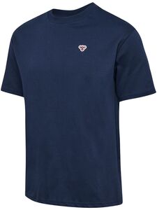 Hummel hmlLOOSE T-SHIRT BEE S/S - dress blues