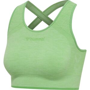 Hummel hmlMT UNA SEAMLESS SPORTS TOP - summer green melange