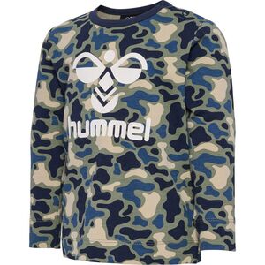 Hummel hmlSTEEN AOP T-SHIRT L/S - vetiver