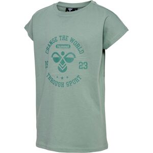 Hummel hmlMALIN T-SHIRT S/S - chinois green